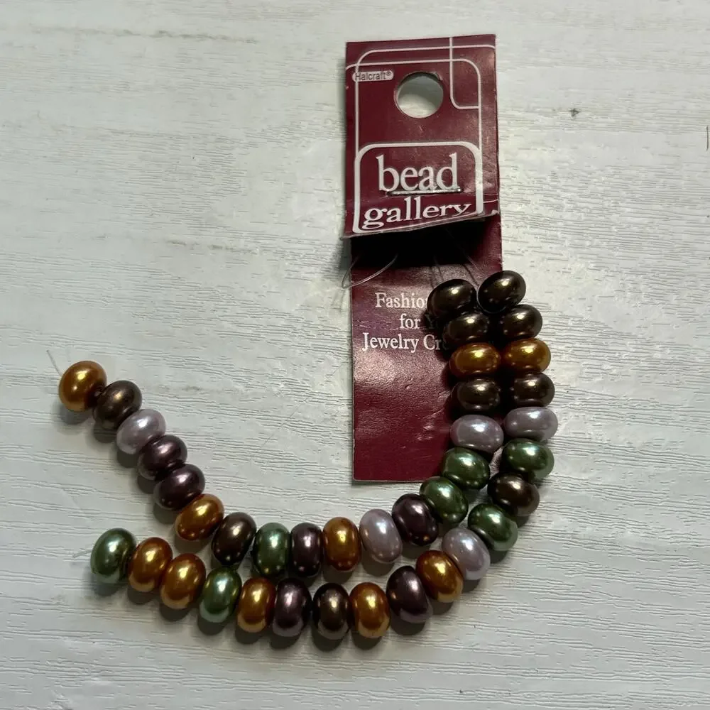 Bead Gallery Glass Stone Shell Millefiori Bead Lot 7 Cards